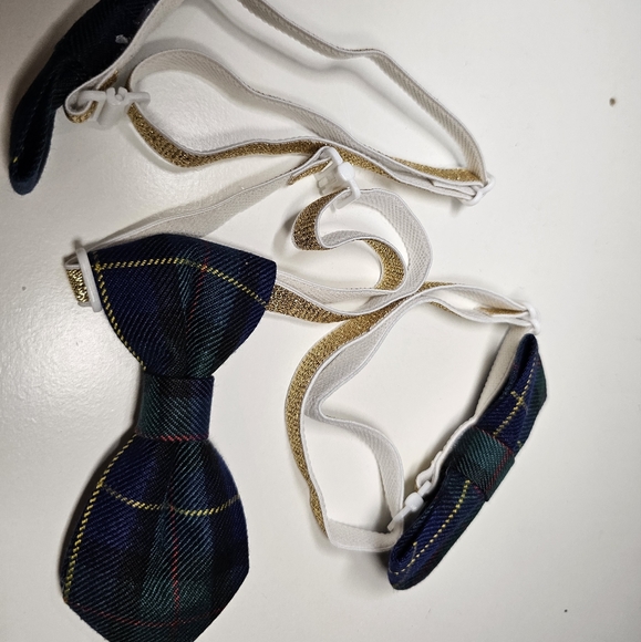 Dog Bows 3pk Neck Tie PLAID NEW - Picture 5 of 9